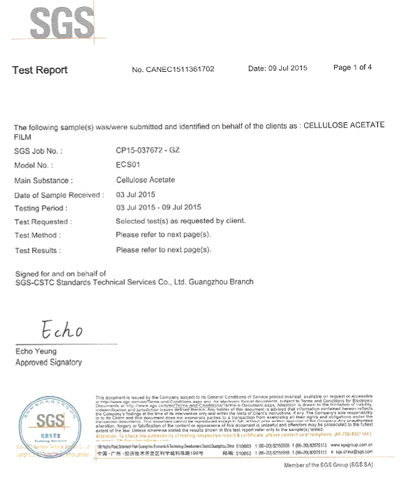 Complete test report